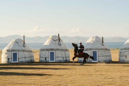 National Equestrian Games on the Son-Kul shore